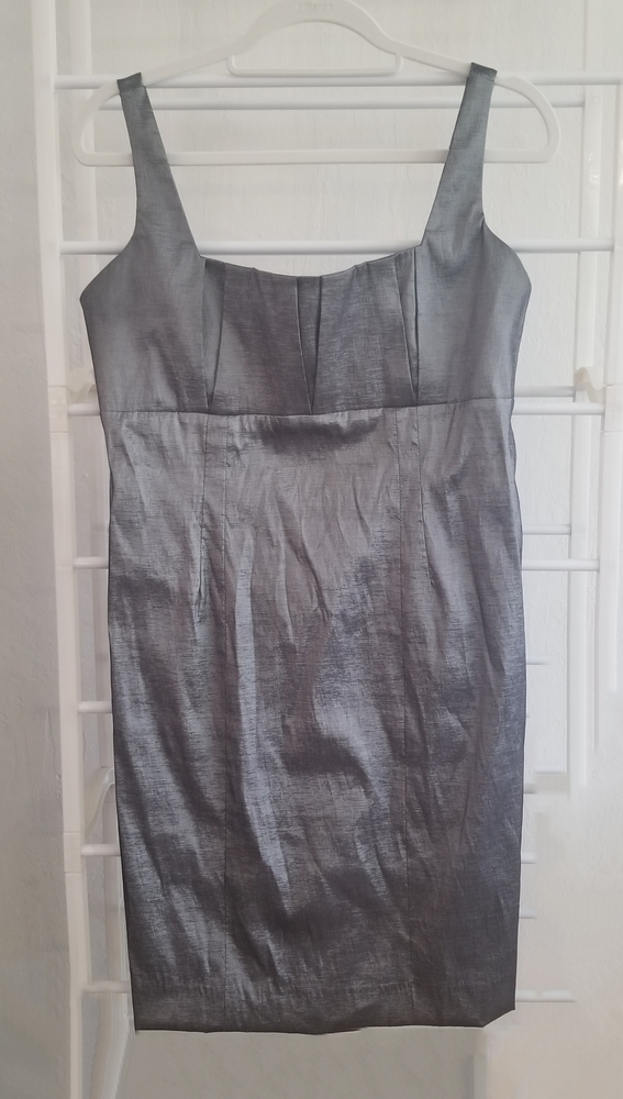 Calvin Klein Silver Sleeveless Dress Size 12